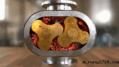 三叶罗茨式鼓风机(叶泵)的工作原理